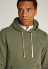 Tommy Hilfiger Essential Flag Logo Hoodie, Battle Green