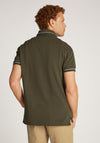 Tommy Hilfiger Tipped Polo Shirt, Army Green