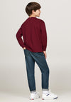 Tommy Hilfiger Boy Essential Long Sleeve Top, Deep Rouge