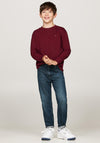 Tommy Hilfiger Boy Essential Long Sleeve Top, Deep Rouge