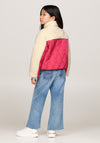 Tommy Hilfiger Girl Quilted Teddy Jacket, Deep Rouge