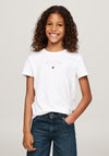 Tommy Hilfiger Girls NYC Foil Short Sleeve Tee, White