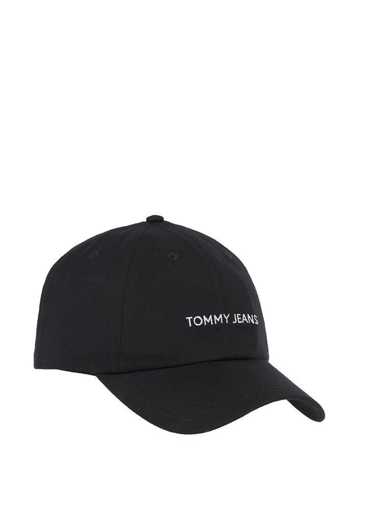 Tommy Jeans Essential Cap, Logo Black Baseball - McElhinneys