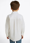 Tommy Hilfiger Boy Waffle Long Sleeve Shirt, White