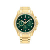 Tommy Hilfiger Womens 1782614 Watch, Gold & Green