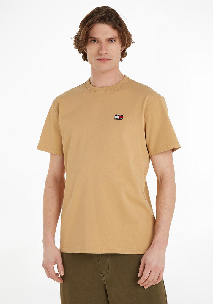 Tommy Jeans XS Badge T-Shirt, Tawny McElhinneys Sand 
