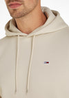 Tommy Jeans Flag Patch Logo Hoodie, Newsprint