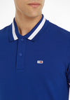 Tommy Jeans Tipped Stretch Polo Shirt, Ultra Blue