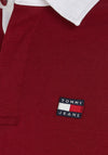 Tommy Jeans Rugby Polo Shirt, Rouge