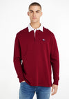 Tommy Jeans Rugby Polo Shirt, Rouge