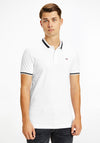 Tommy Jeans Tipped Stretch Polo Shirt, White