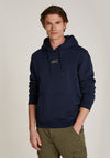 Tommy Jeans Gold Signature Logo Hoodie, Dark Night Navy