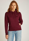 Tommy Jeans Flag Logo Hoodie, Burgundy