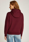 Tommy Jeans Flag Logo Hoodie, Burgundy