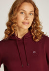 Tommy Jeans Flag Logo Hoodie, Burgundy