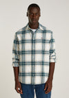 Tommy Jeans Check Flannel Shirt, Dark Green Multi