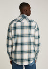 Tommy Jeans Check Flannel Shirt, Dark Green Multi