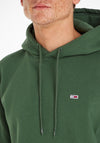 Tommy Jeans Flag Logo Hoodie, Collegiate Green