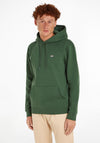 Tommy Jeans Flag Logo Hoodie, Collegiate Green