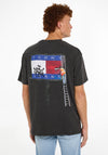 Tommy Jeans Back Graphic T-Shirt, Faded Black