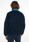 Tommy Jeans Full Zip Teddy Fleece Jacket, Dark Night Navy