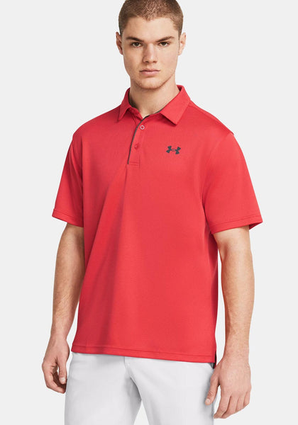 Under Armour Tech Polo Shirt Red Solstice McElhinneys