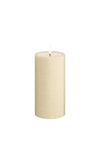 Deluxe Home Handmade LED Real Wax Candle 7,5 x 15cm, Cream