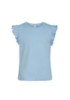 Vero Moda Girl Emily Frill Sleeve Top, Dutch Canal