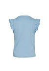 Vero Moda Girl Emily Frill Sleeve Top, Dutch Canal