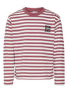 Vero Moda Girl Kelly Stripe Long Sleeve Top, Dry Rose