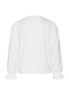 Vero Moda Girl Flaw Long Sleeve Top, Snow White