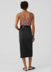 Vero Moda Veri Denim Pencil Knee Length Skirt, Black