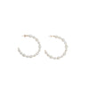 Vero Moda Maja Pearl Hoop Earrings, Gold