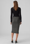 Vero Moda Needle Art Midi Knit Skirt, Black