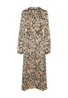 Vero Moda Elia Belted Waist Print Maxi Dress, Birch