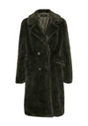 Vero Moda Sonjaelly Faux Fur Coat, Green