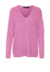 Vero Moda V Neck Ribbed Sweater, Pink