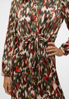 Vero Moda Mina Printed Midi Shirt Dress, Red Multi