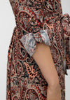 Vero Moda Mable Paisley Maxi Shirt Dress, Red Multi