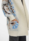 Vero Moda Skylar Chunky Printed Cardigan, Beige