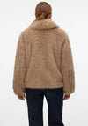 Vero Moda Audrey Faux Fur Short Jacket, Brown