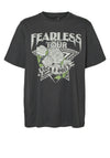 Vero Moda Boda Fearless Tour Graphic T-Shirt, Grey