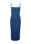 Vero Moda Midi Length Denim Pencil Dress, Dark Blue