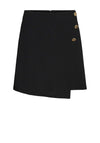 Vero Moda Enge Short Button Detail Mini Skirt, Black