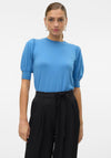 Vero Moda Holly Short Sleeve Sweater, Blue