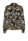 Vero Moda Thora Paisley Print Long Sleeve Shirt, Black