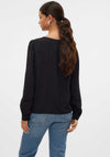 Vero Moda Alva Button Up Blouse, Black