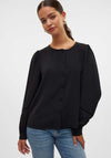 Vero Moda Alva Button Up Blouse, Black