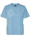 Vero Moda Fea Boxy Graphic T Shirt, Blue