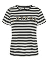 Vero Moda Fira Francis London Striped T Shirt, Black